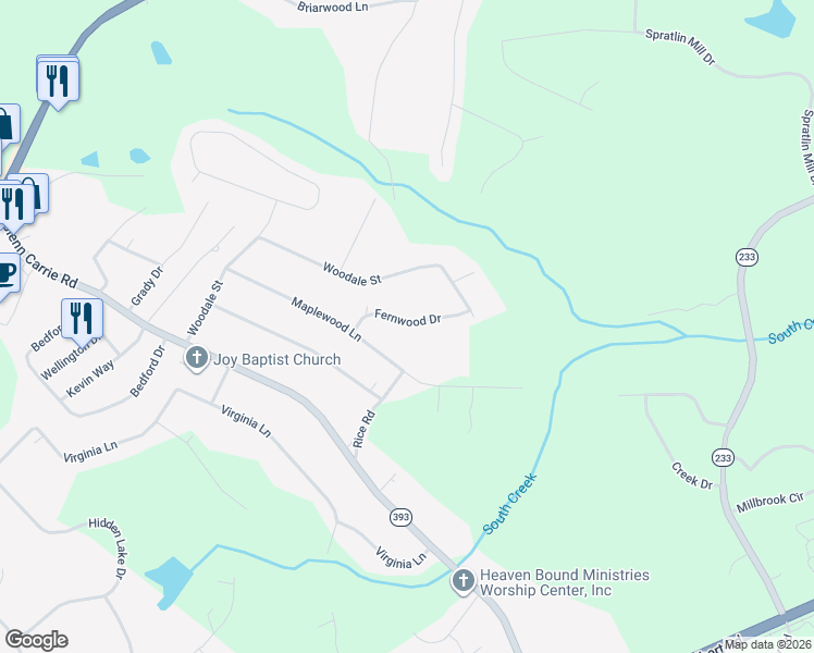 map of restaurants, bars, coffee shops, grocery stores, and more near 144 Fernwood Drive in Hull