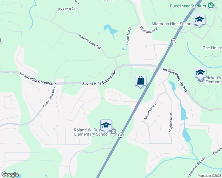 map of restaurants, bars, coffee shops, grocery stores, and more near 142 Stonewood Creek Court in Dallas