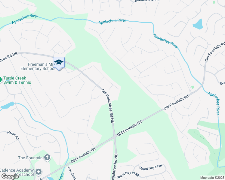 map of restaurants, bars, coffee shops, grocery stores, and more near 2380 Old Peachtree Road in Lawrenceville
