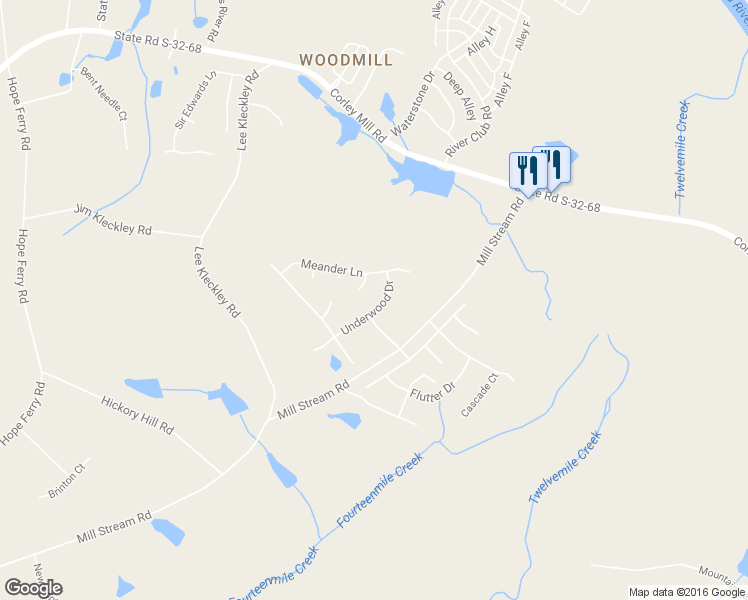 map of restaurants, bars, coffee shops, grocery stores, and more near 120 Underwood Drive in Lexington