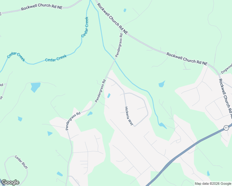 map of restaurants, bars, coffee shops, grocery stores, and more near 645 Cnee Court in Winder