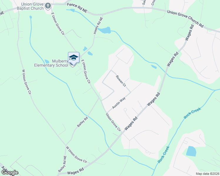 map of restaurants, bars, coffee shops, grocery stores, and more near 2060 Blackberry Lane Northeast in Auburn