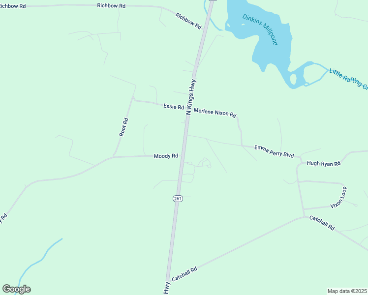 map of restaurants, bars, coffee shops, grocery stores, and more near 3438 North Kings Highway in Rembert
