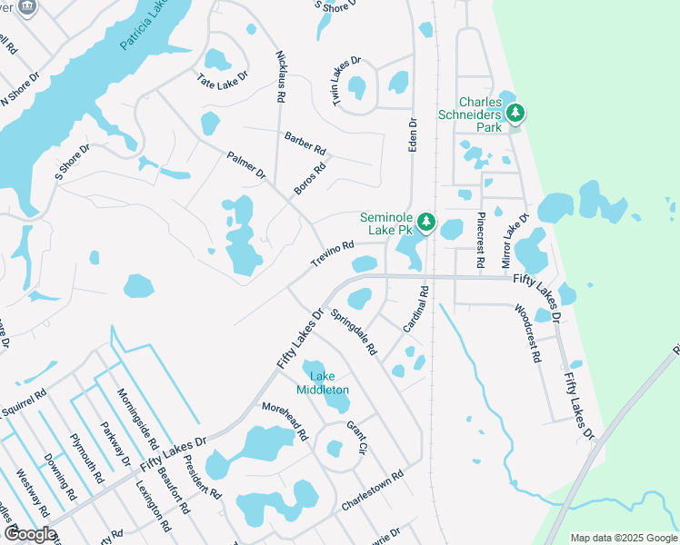 map of restaurants, bars, coffee shops, grocery stores, and more near Island Lakes Drive in BLNG SPG LKS