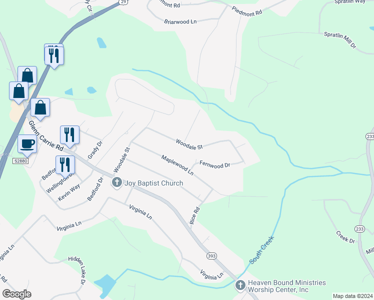 map of restaurants, bars, coffee shops, grocery stores, and more near 510 Woodale Street in Hull