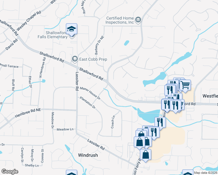 map of restaurants, bars, coffee shops, grocery stores, and more near 3276 Mar Lanta Drive in Marietta