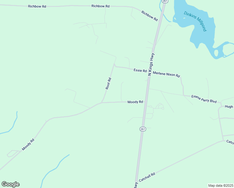 map of restaurants, bars, coffee shops, grocery stores, and more near 6849 Moody Road in Rembert