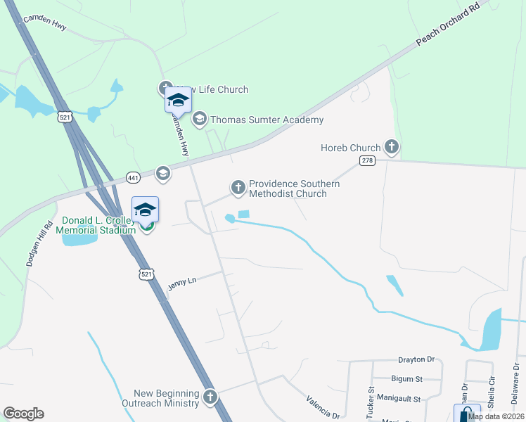 map of restaurants, bars, coffee shops, grocery stores, and more near 4370 Red Lane Rd in Dalzell