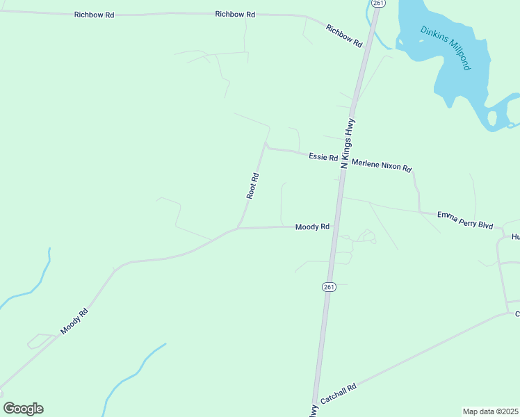map of restaurants, bars, coffee shops, grocery stores, and more near 6849 Moody Road in Rembert