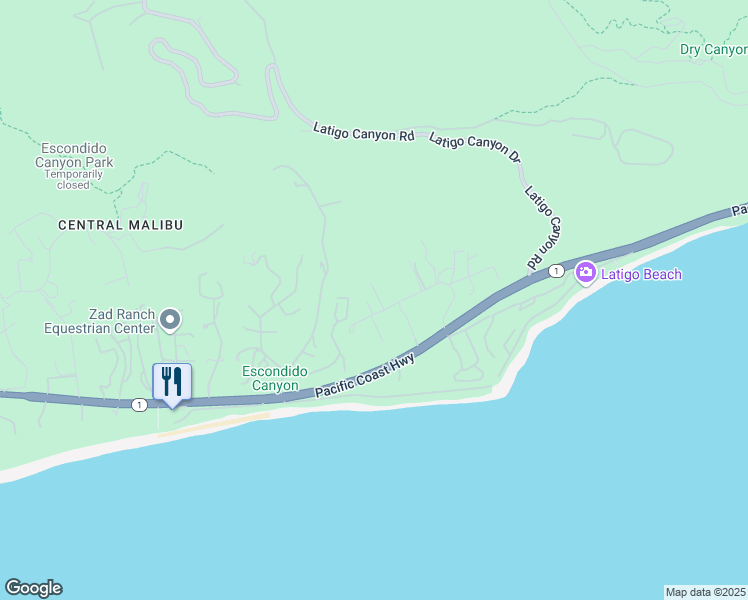 map of restaurants, bars, coffee shops, grocery stores, and more near 27009 Sea Vista Drive in Malibu