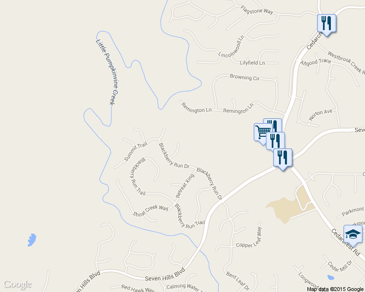 map of restaurants, bars, coffee shops, grocery stores, and more near 88 Meadowlark Court in Dallas