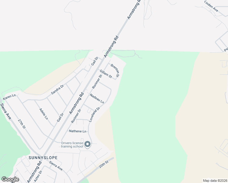 map of restaurants, bars, coffee shops, grocery stores, and more near 2108 Loveland Drive in Riverside