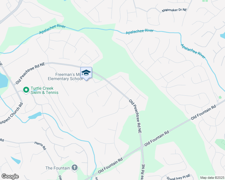 map of restaurants, bars, coffee shops, grocery stores, and more near 2222 Chateau Drive in Lawrenceville