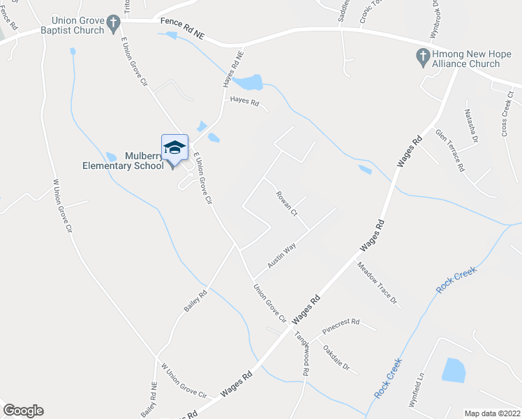 map of restaurants, bars, coffee shops, grocery stores, and more near 339 Blackberry Lane Northeast in Auburn