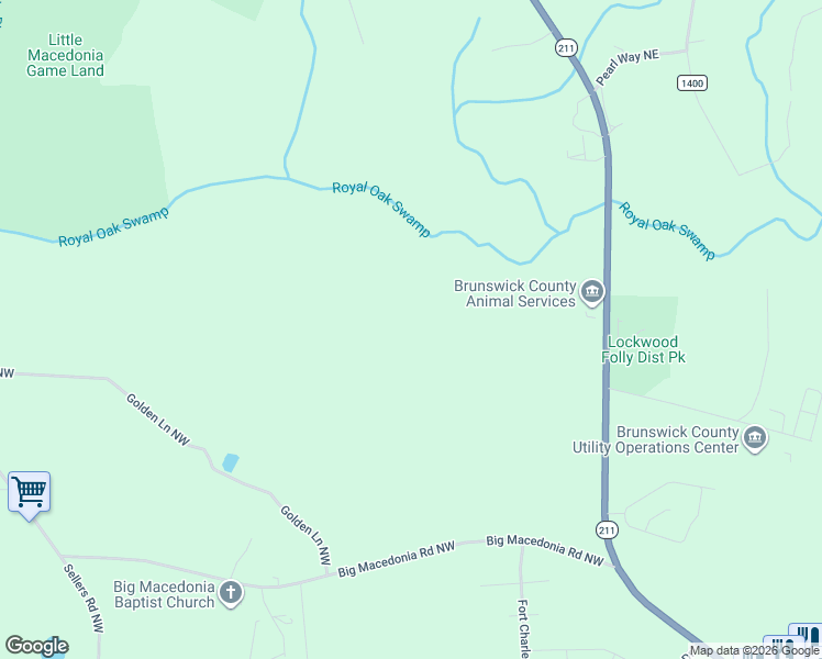 map of restaurants, bars, coffee shops, grocery stores, and more near in Brunswick County