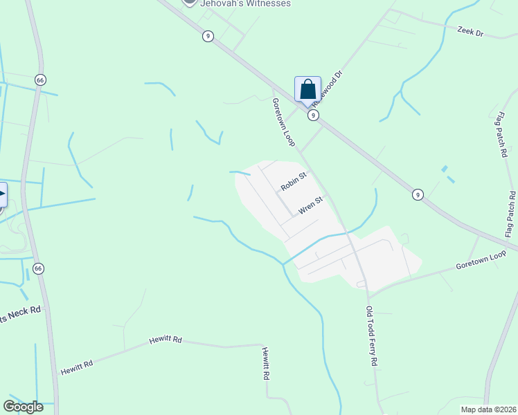 map of restaurants, bars, coffee shops, grocery stores, and more near 2066 Martin Street in Loris