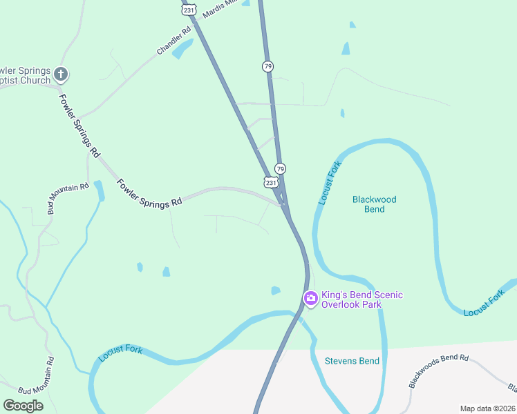 map of restaurants, bars, coffee shops, grocery stores, and more near 78 Apple Mountain Road in Blountsville