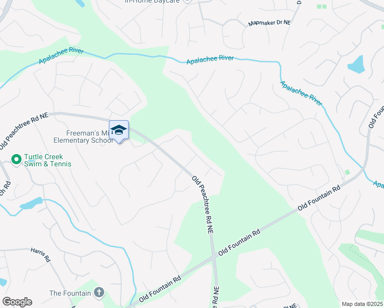 map of restaurants, bars, coffee shops, grocery stores, and more near 1430 La Maison Drive in Lawrenceville