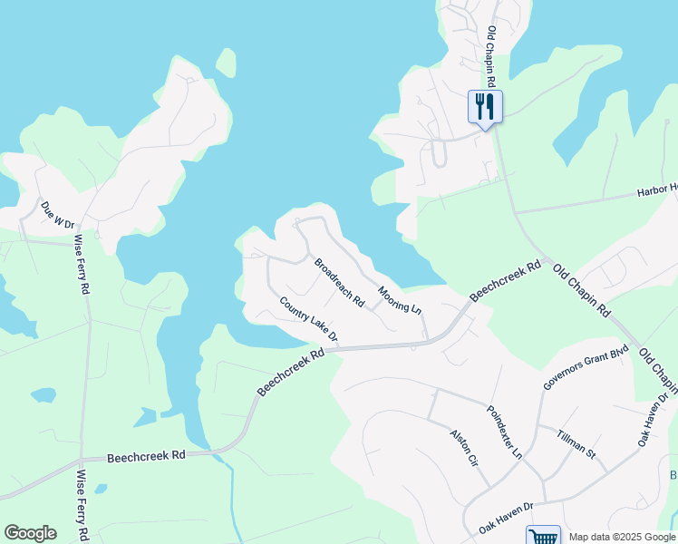 map of restaurants, bars, coffee shops, grocery stores, and more near 228 Mooring Lane in Lexington