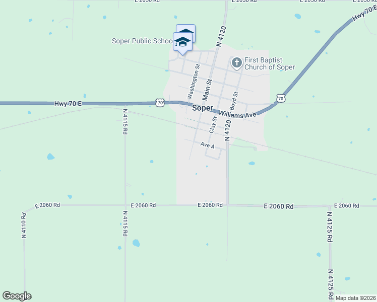 map of restaurants, bars, coffee shops, grocery stores, and more near 301-399 Avenue A in Soper