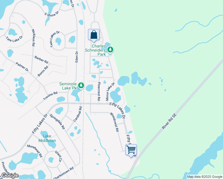 map of restaurants, bars, coffee shops, grocery stores, and more near 1065 Mirror Lake Dr in Southport