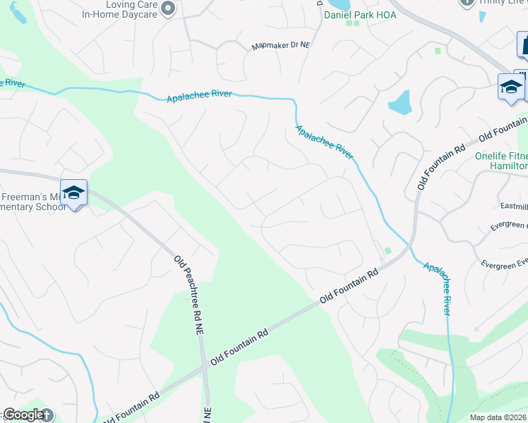 map of restaurants, bars, coffee shops, grocery stores, and more near 1453 Whitaker Park Place in Dacula