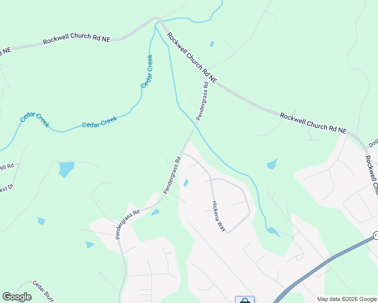 map of restaurants, bars, coffee shops, grocery stores, and more near 500 Hickeria Way in Winder