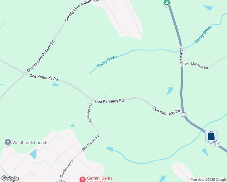 map of restaurants, bars, coffee shops, grocery stores, and more near 813 Ruswood Court in Winder