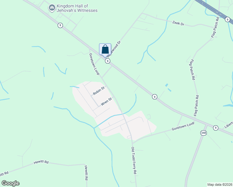 map of restaurants, bars, coffee shops, grocery stores, and more near 627 Goretown Loop in Loris