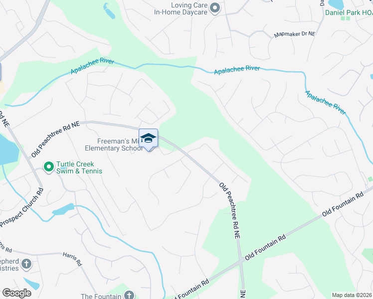 map of restaurants, bars, coffee shops, grocery stores, and more near 1545 La Maison Dr in Lawrenceville