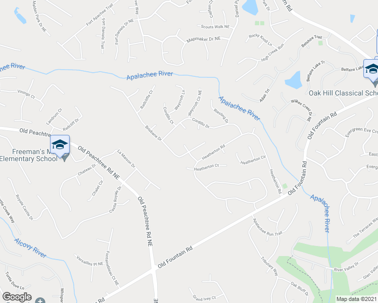 map of restaurants, bars, coffee shops, grocery stores, and more near 1453 Whitaker Park Place in Dacula