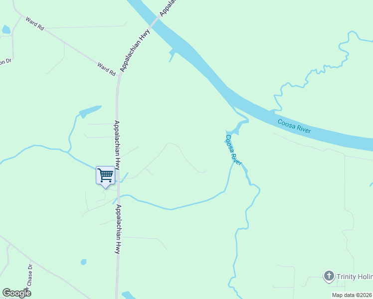 map of restaurants, bars, coffee shops, grocery stores, and more near 330 Pearson Road in Gadsden