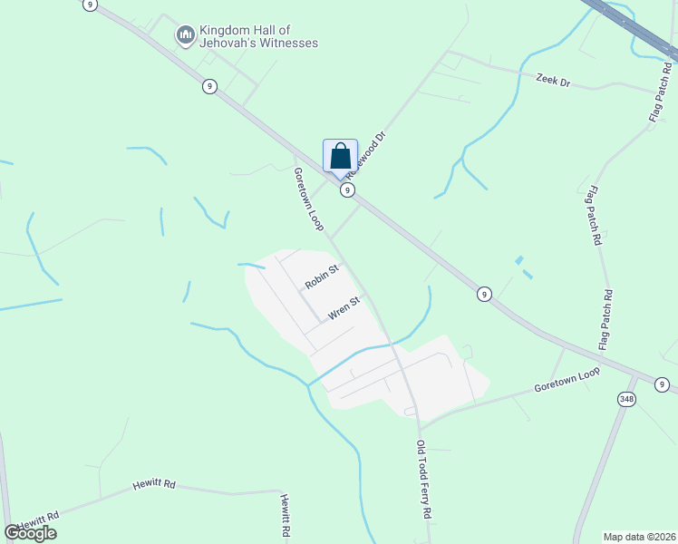 map of restaurants, bars, coffee shops, grocery stores, and more near 643 Goretown Loop in Loris