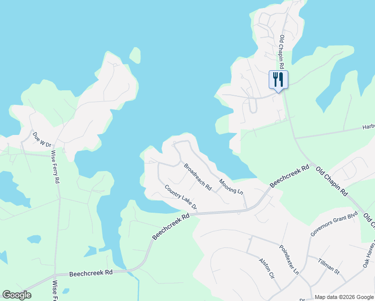 map of restaurants, bars, coffee shops, grocery stores, and more near 252 Mooring Lane in Lexington