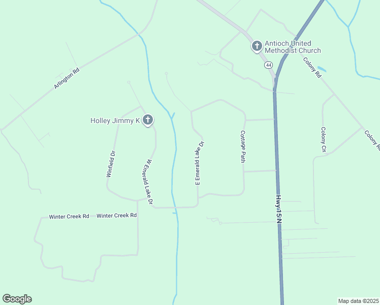 map of restaurants, bars, coffee shops, grocery stores, and more near 385 East Emerald Lake Drive in Sumter