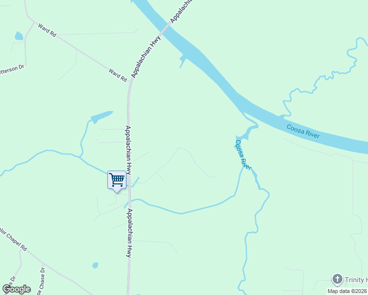 map of restaurants, bars, coffee shops, grocery stores, and more near 330 Pearson Road in Gadsden