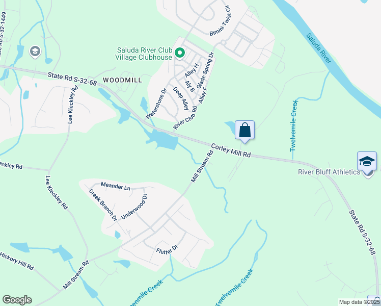 map of restaurants, bars, coffee shops, grocery stores, and more near 633 State Road S-32-68 in Lexington