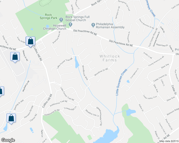 map of restaurants, bars, coffee shops, grocery stores, and more near 440 Forest Gate Circle in Lawrenceville