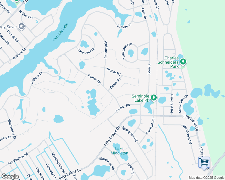 map of restaurants, bars, coffee shops, grocery stores, and more near 840 Boros Road in Southport