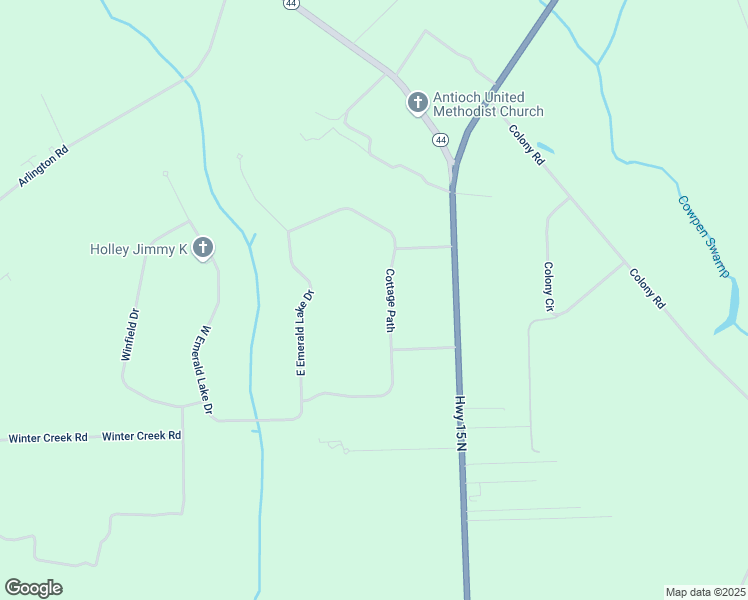 map of restaurants, bars, coffee shops, grocery stores, and more near 3840 Cottage Path in Sumter