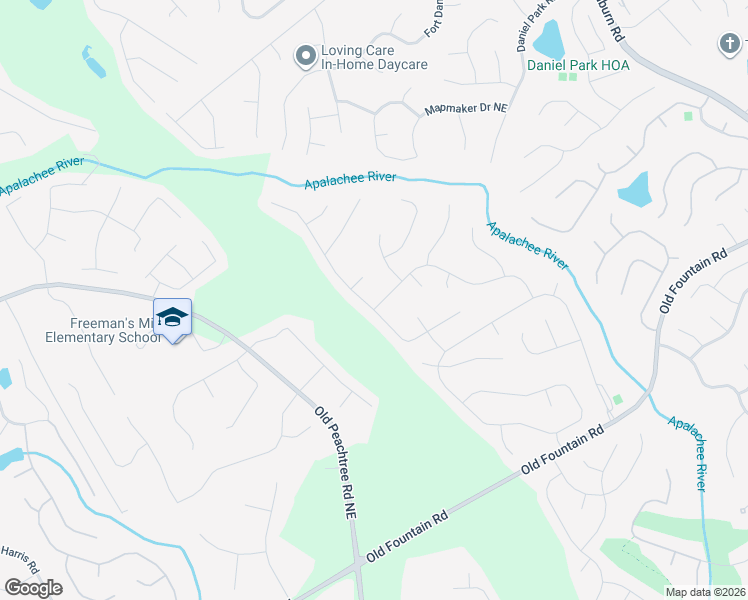 map of restaurants, bars, coffee shops, grocery stores, and more near 2415 Cordillo Drive in Dacula