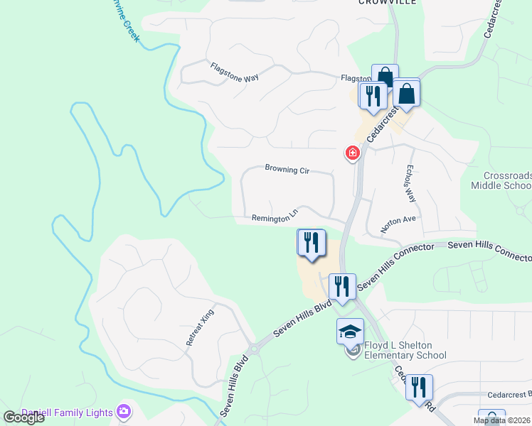 map of restaurants, bars, coffee shops, grocery stores, and more near 15 Winchester Court in Acworth