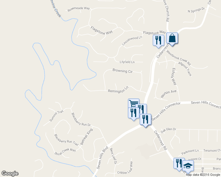 map of restaurants, bars, coffee shops, grocery stores, and more near 340 Remington Lane in Acworth