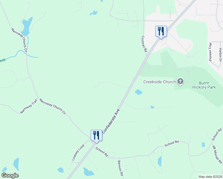 map of restaurants, bars, coffee shops, grocery stores, and more near 160 Cates Path in Dallas