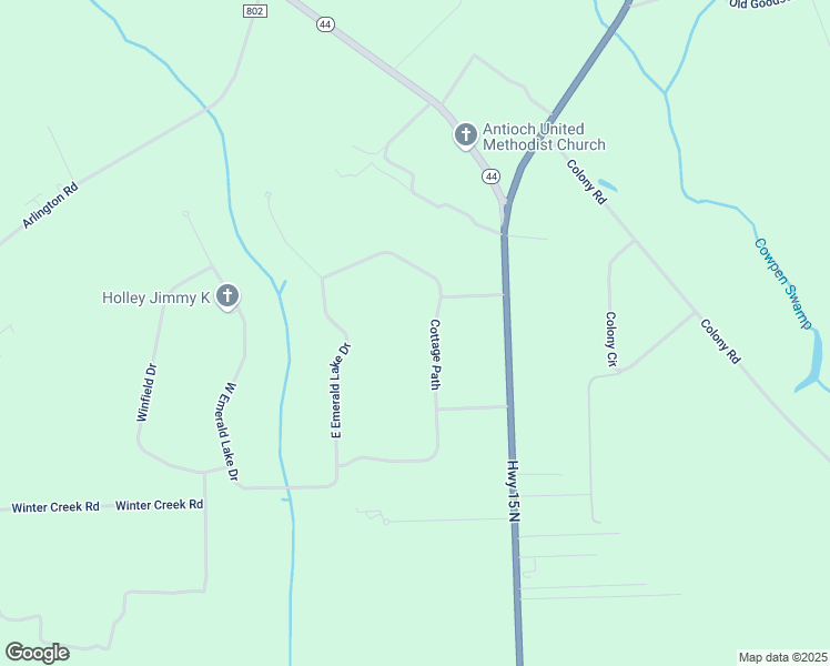map of restaurants, bars, coffee shops, grocery stores, and more near 3840 Cottage Path in Sumter