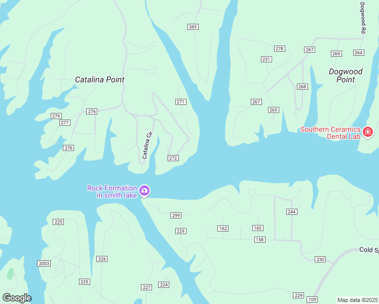 map of restaurants, bars, coffee shops, grocery stores, and more near 190 County Road 272 in Cullman