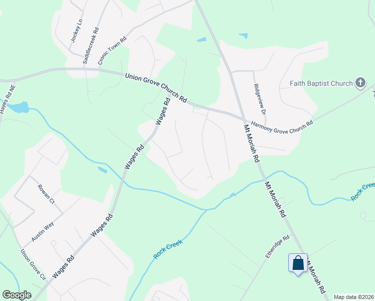 map of restaurants, bars, coffee shops, grocery stores, and more near 361 Cross Creek Court in Auburn