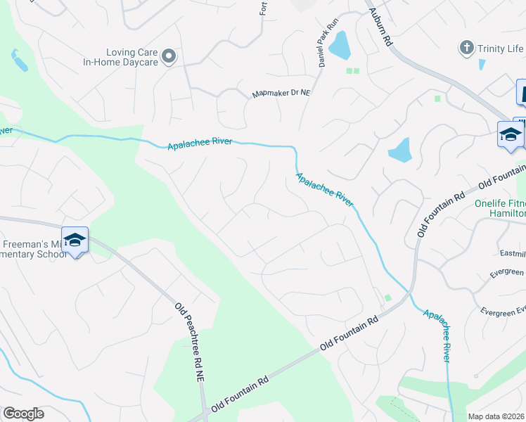 map of restaurants, bars, coffee shops, grocery stores, and more near 2472 Cordillo Drive in Dacula