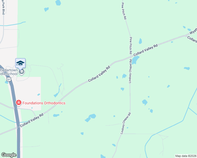 map of restaurants, bars, coffee shops, grocery stores, and more near 1522 Collard Valley Road in Cedartown