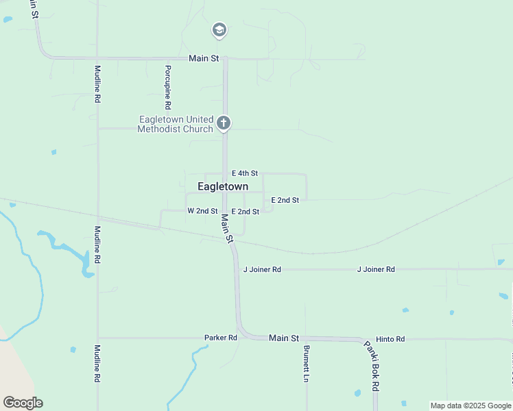 map of restaurants, bars, coffee shops, grocery stores, and more near 107 Southeast Camp Avenue in Eagletown